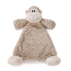 Demdaco Unisex Meekie Monkey Lovie Rattle Blankie Plush Cozies Security Blanket
